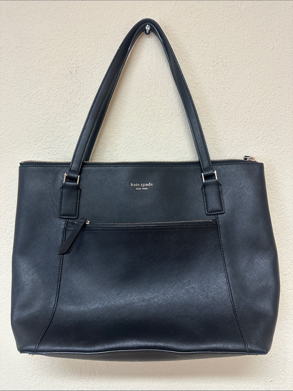 Kate Spade black tote shoulder bag OS